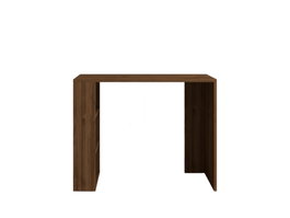 Hanah Home Mesa de Estudio Multifuncional Nogal con Estantes Amplios 90x50x70cm